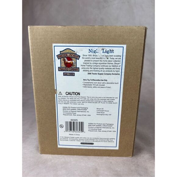 Breyer Horse Plug In Night Light HTF American Saddlebred Hamilton NIB - Picture 3 of 5